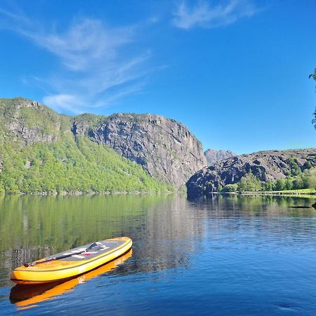 Hytte Ved Preikestolen Forsand Bagian luar foto