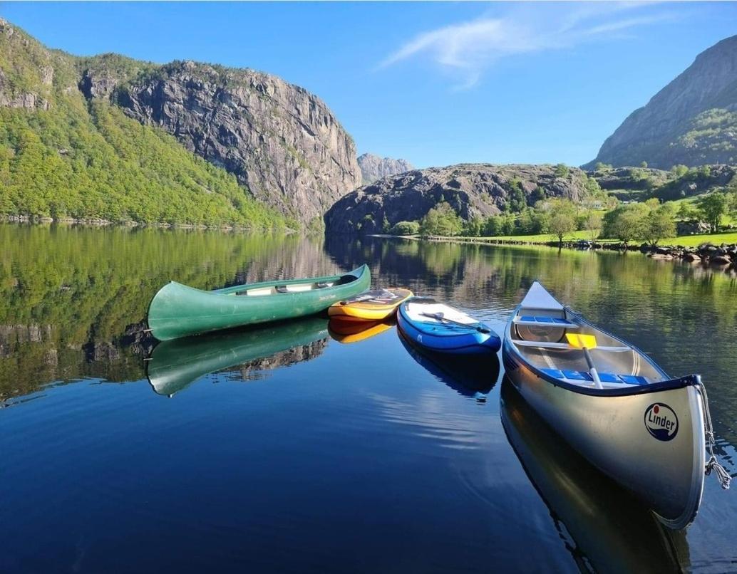 Hytte Ved Preikestolen Forsand Bagian luar foto