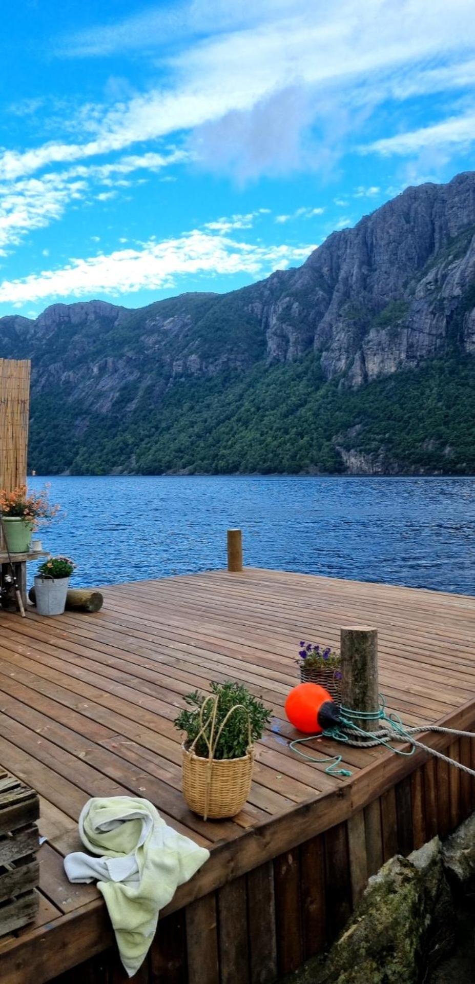Hytte Ved Preikestolen Forsand Bagian luar foto