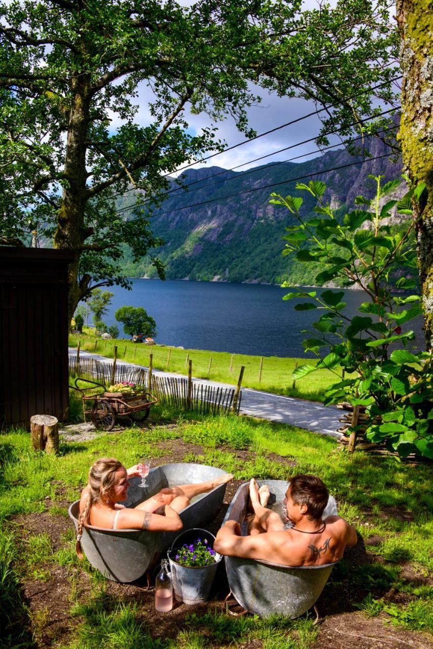 Hytte Ved Preikestolen Forsand Bagian luar foto