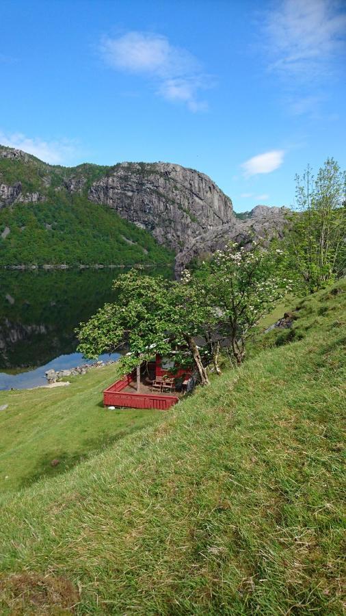 Hytte Ved Preikestolen Forsand Bagian luar foto