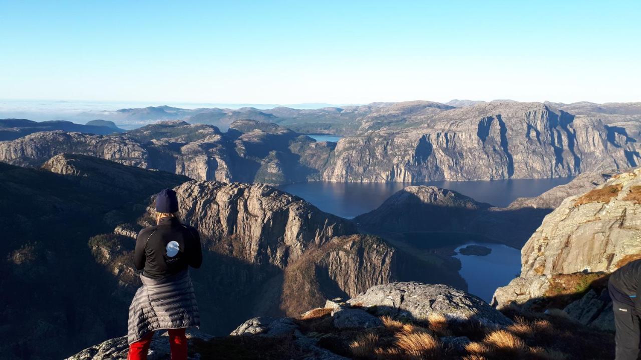 Hytte Ved Preikestolen Forsand Bagian luar foto